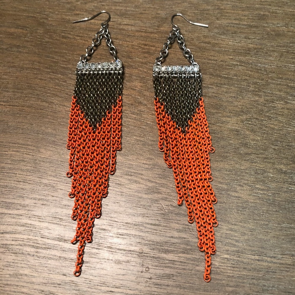 Orange Guess earrings